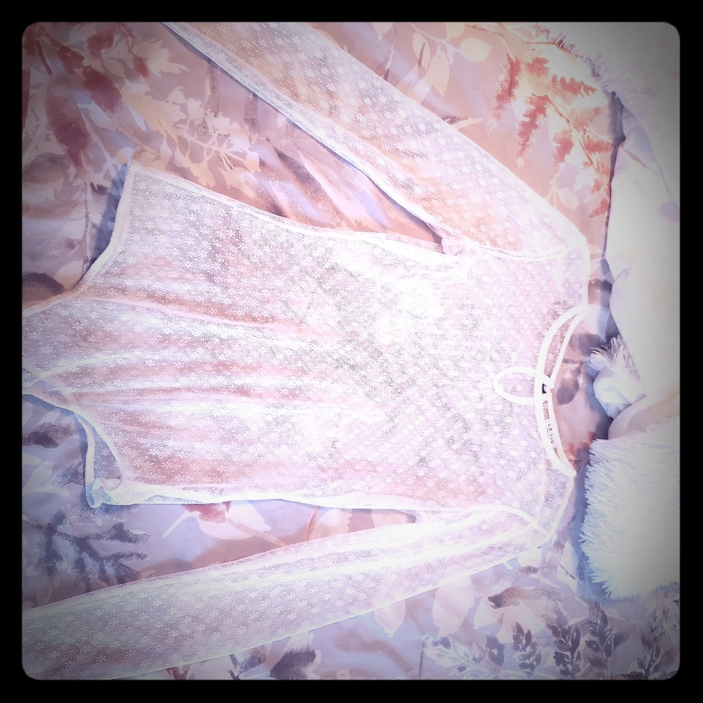 White lace bodysuit